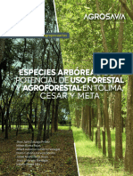 Especies Arboreas Con Potencial de Uso Forestal y Agroforestal en Tolima, Cesar y Meta