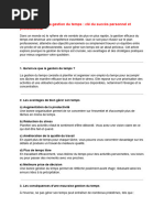 L'importance de La Gestion Du Temps - Clé Du Succès Personnel Et Professionnel - Google Docs