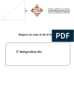 Rapport de Stage&sujet