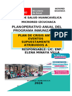 Plan de Crisis Polio y Sarampion