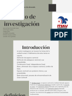 Presentación Proyecto de Investigación Minimalista Verde y Beige