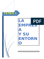 Tema 1 - La Empresa y El Entorno