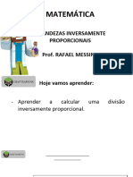 Aula 14 - Grandezas Inversamente Proporcionais