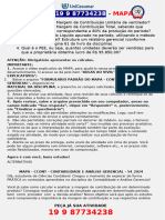 Qual É o Valor Da Margem de Contribuição Unitária de Ventilador 2. Qual É o Valor Da Margem de Contribuição Total, Sabendo Que Fora