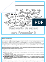 Cuadernillo Con Tareas de Repaso para Preescolar 3