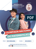 OLIMPIADAS DE MATEMATICAS - 2do de Secundaria