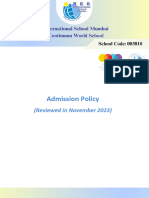 Nesism Admission Policy