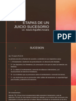 Etapas de Un Juicio Sucesorio