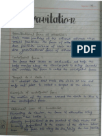 Notes Science Gravitation