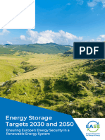 Energy Storage Targets 2030 and 2050 Full Report