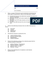 Endocrine System - Practice Qus