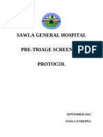 Pre-Triage Protocol Screening Protocol