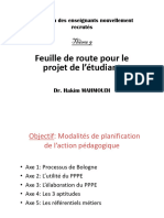 Feuille de Route Pour Le Projet de L'étudiant