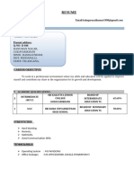 Kalegura Saikumar CV