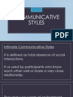 Communicative Styles