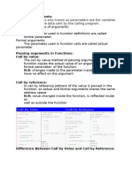 Function Arguments