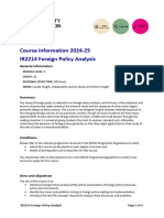 IR2214 Foreign Policy Analysis