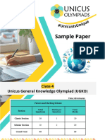 UGKO Sample Paper For Class 4