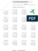 3 Digits Subtraction Missing P3