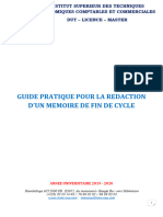 INTEC SUP - Guide Pratique de Redaction D'un Mémoire de Fin de Cycle