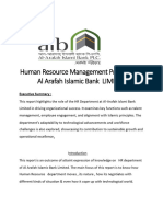 Human Resource Management Practices On Al Arafah Islamic Bank LIMITED