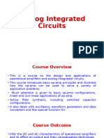 Analog Integrated Circuits