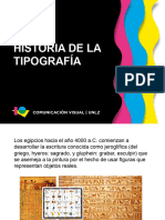 Historia de La Tipografía