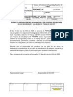 FT-SST-002 Formato Asignación Responsable Del SG-SST