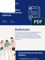 El Acto Médico Consideraciones Básicas PDF