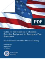 (GSA Chemical Detection Selection Guide) Dhs100-06