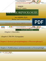 Chapitre 2 Geomorphology L1 S2 ESMGE UAM ISakho