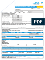 NF 1068 Account Opening Form For Foriegn Tourists