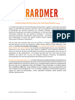 Geradrmer - Reglement Concours de Nouvelles Et Fiche Dinscription 2025