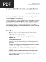 IT Business Partner Senior - Demand and Supply Planning-1