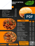 Orange and Black Bold Geometric Restaurant Menu