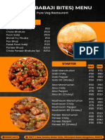 Orange and Black Bold Geometric Restaurant Menu