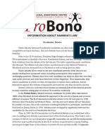 ProBono 38-PRESIDENTIAL DEBATES