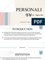 Personali TY: Presented To: Ingita Jain