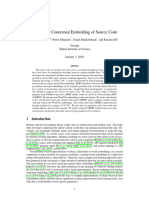 2019 ICLR CuBERT Pre Trained Contextual Embedding of Source Code