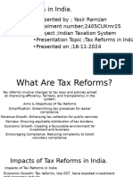 Tax Reforms in India