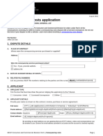 CCD Form Conveyancing Costs Application