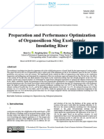 Preparation and Performance Optimization of Organosilicon Slag Exothermic Insulating Riser