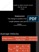 Describing Motion