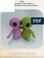 Alien Free Amigurumi Crochet Pattern (ToysByValerie) 