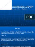 Pollution-Air and Noise Pollution