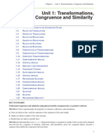 Transformations, Congruence and Similarity