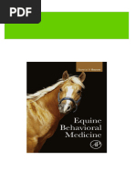 Equine Behavioral Medicine, First Edition Bonnie V. Beaver 2024 Scribd Download