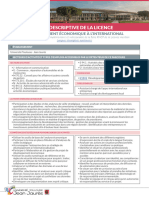 Fiche Descriptive Licence Développement Économique À L'international