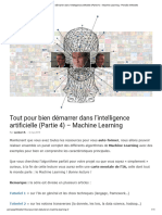 Tout Pour Bien Démarrer Dans L'intelligence Artificielle (Partie 4) - Machine Learning - Pensée Artificielle