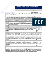 Data Warehousing and Data Mining Syllabus